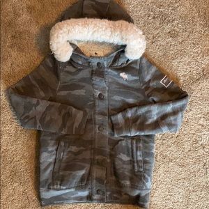Girls Abercrombie Sherpa coat